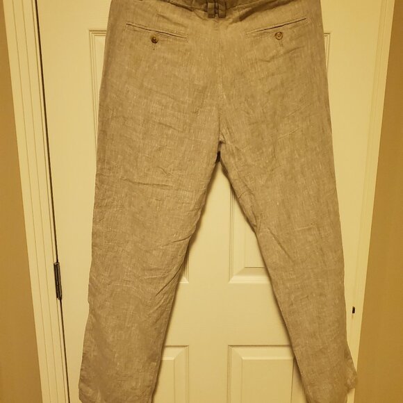 H & M 100 % Linen Pants  34 X 31 - Picture 3 of 8